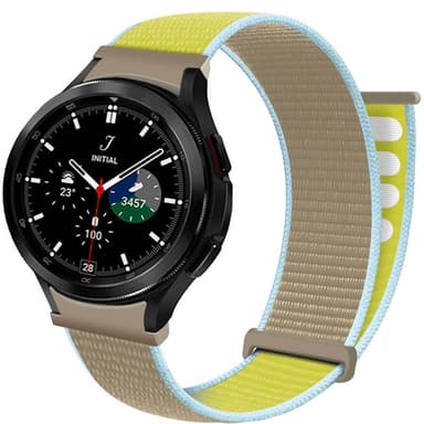 Nylon Armbånd  No-Gap Samsung Galaxy Watch 4 Classic (42mm) - Camel