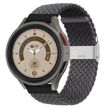 Flettet Elastik Armbånd Samsung Galaxy Watch 5 Pro (45mm) - skygrey