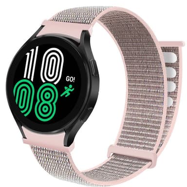 Nylon Armbånd  No-Gap Samsung Galaxy Watch 4 (40mm) - Pink Sand