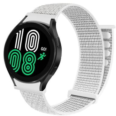 Nylon Armbånd  No-Gap Samsung Galaxy Watch 4 (40mm) - Summit White