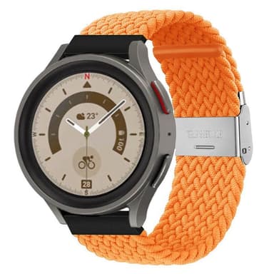 Flettet Elastik Armbånd Samsung Galaxy Watch 5 Pro (45mm) - Orange