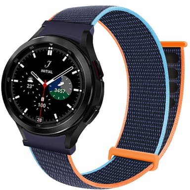 Nylon Armbånd  No-Gap Samsung Galaxy Watch 4 Classic (42mm) - Deep Na
