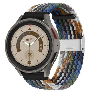 Flettet Elastik Armbånd Samsung Galaxy Watch 5 Pro (45mm) - cowboy