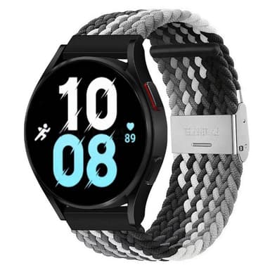 Flettet Elastik Armbånd Samsung Galaxy Watch 5 (44mm) - Sorthvid