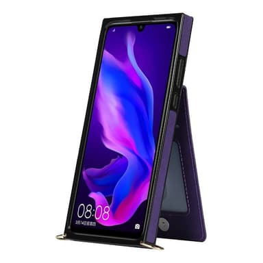 Zipper halskæde etui Huawei P30 Lite - Lilla