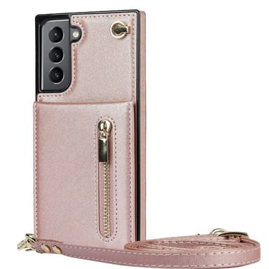 Zipper halskæde etui Samsung Galaxy S22 - Rose