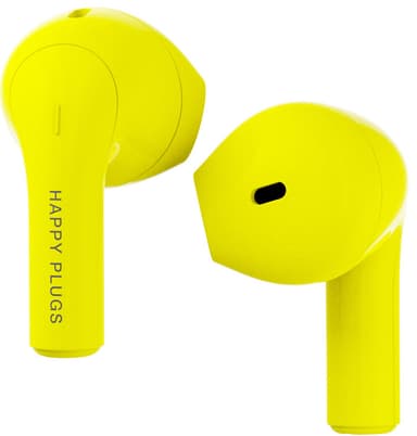 Happy Plugs Joy True Wireless in-ear høretelefoner (neon yellow)