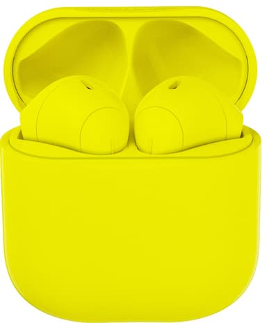 Happy Plugs Joy True Wireless in-ear høretelefoner (neon yellow)