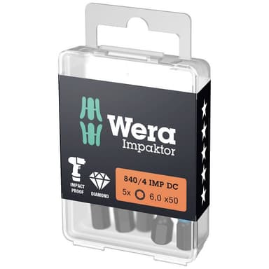 Wera 05057646001 Multi-tand-bit 5 stk