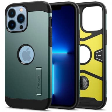 Spigen iPhone 13 Pro Cover Tough Armor Midnight Green