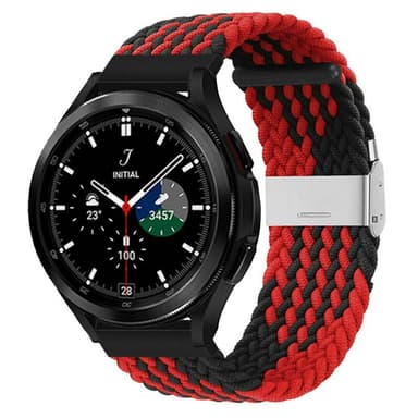 Flettet Elastik Armbånd Samsung Galaxy Watch 4 Classic (46mm) - Rød/