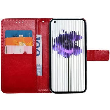 Wallet cover 3-kort Nothing Phone (1) - Rød