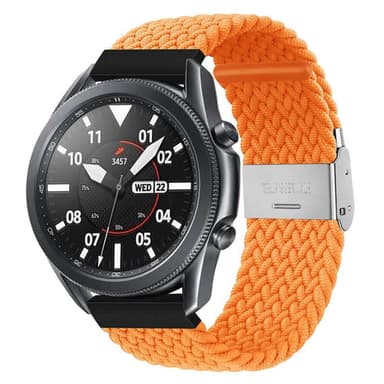 Flettet Elastik Armbånd Samsung Galaxy Watch 3 (45mm) - Orange