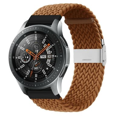 Flettet Elastik Armbånd Samsung Galaxy Watch 46mm - Brun