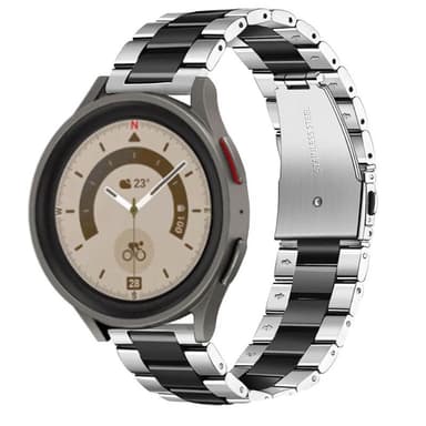 Armbånd Rustfrit stål Samsung Galaxy Watch 5 Pro (45mm) - Sølv/sort