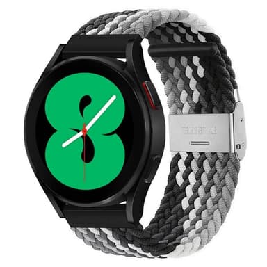 Flettet Elastik Armbånd Samsung Galaxy Watch 4 (40mm) - Sorthvid