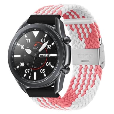 Flettet Elastik Armbånd Samsung Galaxy Watch 3 (41mm) - pinkwhite