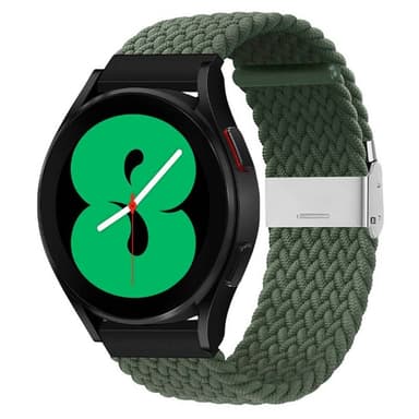 Flettet Elastik Armbånd Samsung Galaxy Watch 4 (44mm) - Army