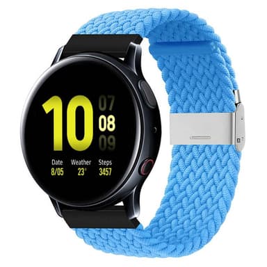 Flettet Elastik Armbånd Samsung Galaxy Watch Active 2 (40mm) - skyblu