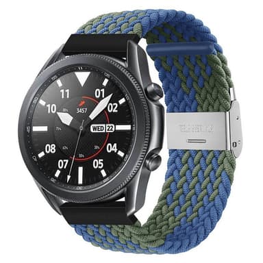 Flettet Elastik Armbånd Samsung Galaxy Watch 3 (41mm) - blågrøn