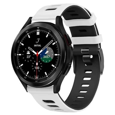 Twin Sport Armband Samsung Galaxy Watch 5 Pro (45mm)- Hvid/sort