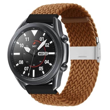 Flettet Elastik Armbånd Samsung Galaxy Watch 3 (45mm) - Brun