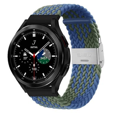 Flettet Elastik Armbånd Samsung Galaxy Watch 4 Classic (46mm) - blåg