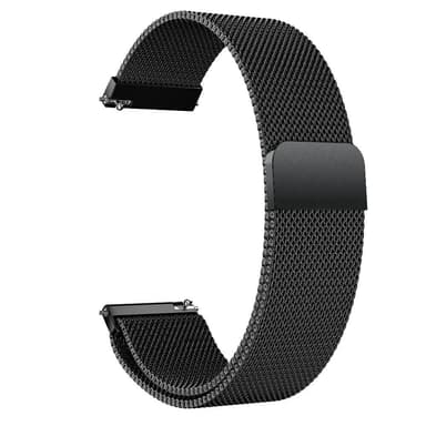 SKALO Milanese Loop til Samsung Watch Active2 44mm - Sort
