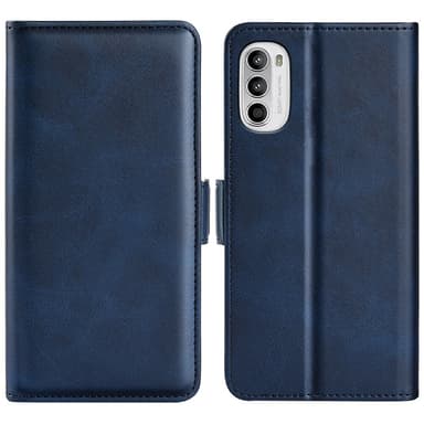 SKALO Motorola Moto G52 Premium Wallet Flip Cover - Blå