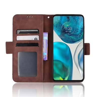 SKALO Motorola Moto G52 6-RUM Pungetaske - Brun