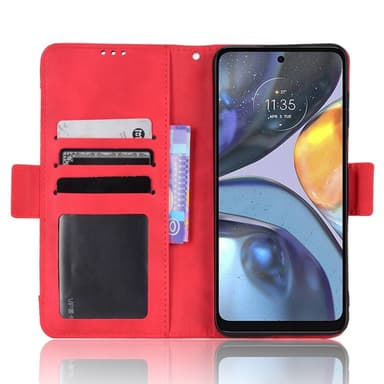 SKALO Motorola Moto G22 6-RUM Pungetaske - Rød