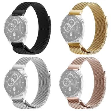 SKALO Milanese Loop til Huawei Watch 3/3 Pro - Sølv