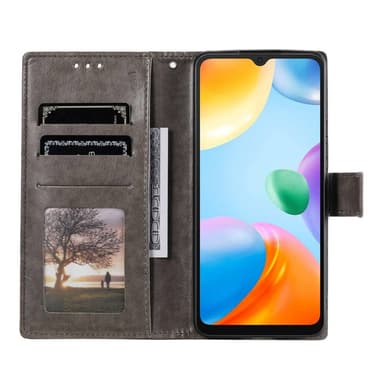 SKALO Xiaomi Redmi 10C Mandala Flip Cover - Grå