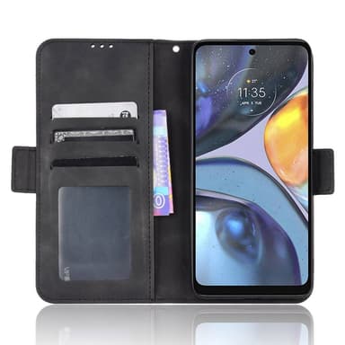 SKALO Motorola Moto G22 6-RUM Pungetaske - Sort
