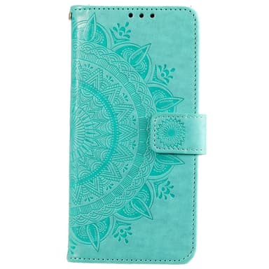 SKALO Xiaomi 12 Pro Mandala Flip Cover - Turkis