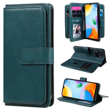 SKALO Xiaomi Redmi 10C 10-RUM Flip Cover - Grøn