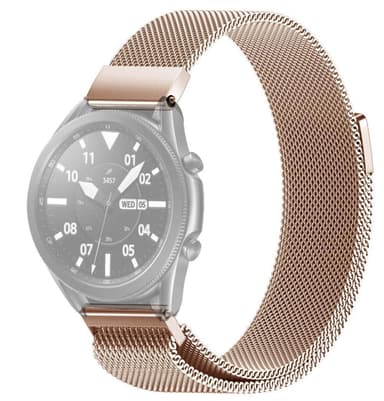 SKALO Milanese Loop til Samsung Watch 3 45mm - Rosa guld