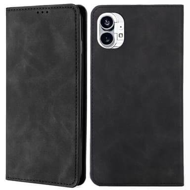 SKALO Nothing Phone (1) Slim Premium Flip Cover - Sort