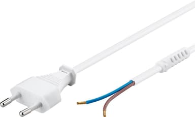Goobay Kabel med euro-stik til montering, 1,5 m, hvid
