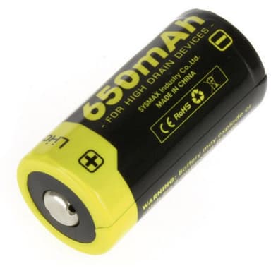NiteCore NL166 Special-batteri 16340 Litium 3.7 V 650