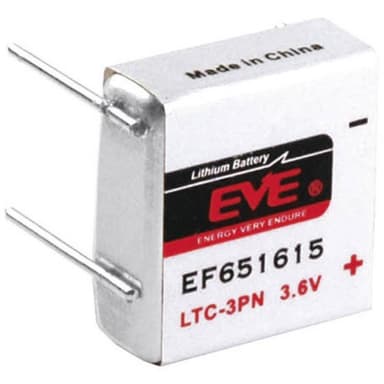 EVE EF651615 Special-batterier LTC-3PN U-loddeben