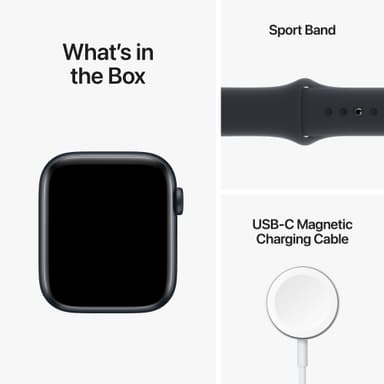 Apple Watch SE 2nd Gen (2022) 44 mm LTE (Midnight Alu/Midnight sportsbånd)