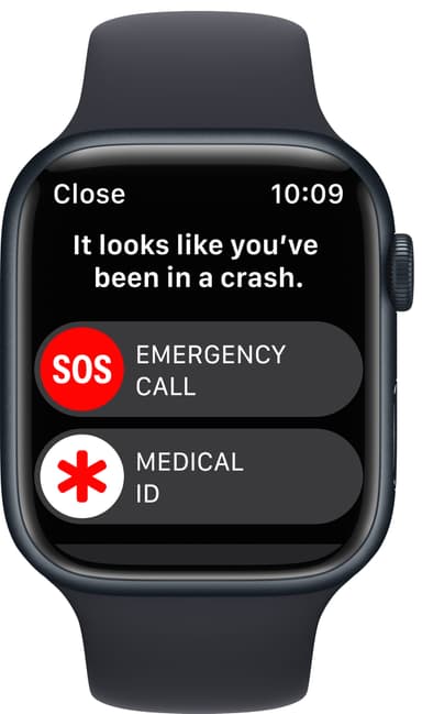 Apple Watch Series 8 45mm GPS (midnight alu./midnight sportsbånd)