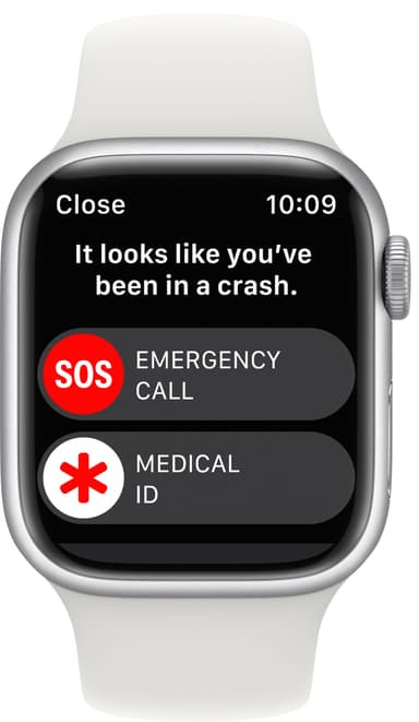 Apple Watch Series 8 41mm GPS (silver alu./white sportsbånd)