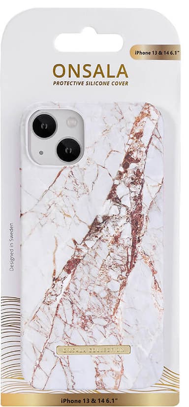Onsala Fashion iPhone 14 cover (white rhino marble)