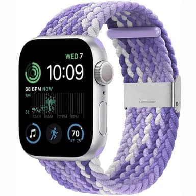 Flettet Elastik Armbånd Apple Watch SE 2022 40mm - gradientpurple