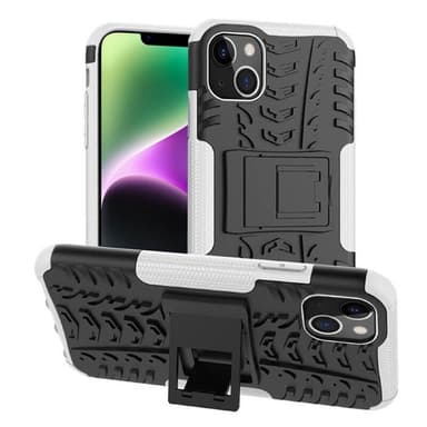 Stødbestandigt cover med stativ Apple iPhone 14 Plus - Hvid