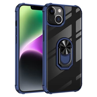 Clear Ring Cover Apple iPhone 14 Plus - Blå