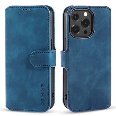 DG-Ming Wallet cover 3-kort Apple iPhone 14 Pro - Blå