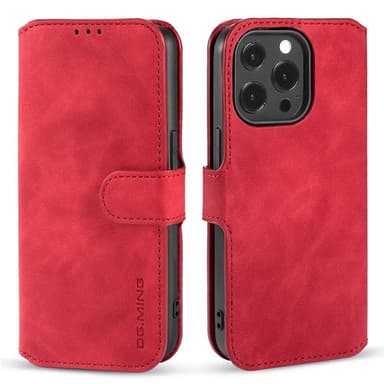 DG-Ming Wallet cover 3-kort Apple iPhone 14 Pro - Rød